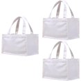 thumbnail image 1 of Small Canvas Tote Bags Personalized Mini Gift Bag DIY Crafts Blank Reuseable Tote Bags Bulk-10" x 7" x 6", 1 of 7