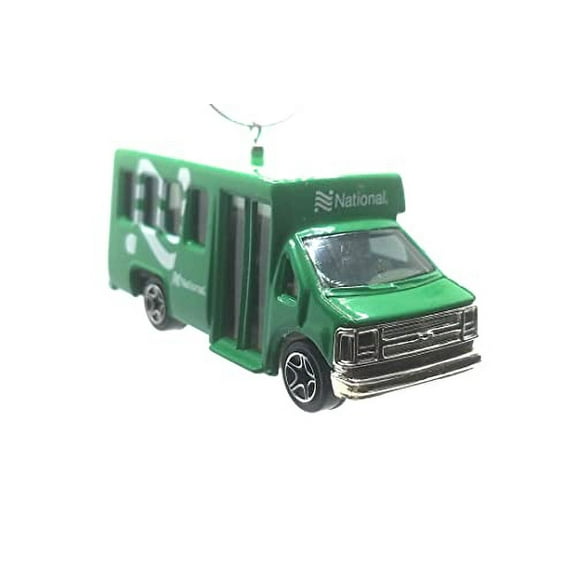 Christmas Ornament for Chevy Transport Shuttle Bus Green