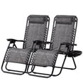 thumbnail image 1 of Set de 2 relajantes sillones reclinables para patio Nazhura Steel Mesh, 1 of 9