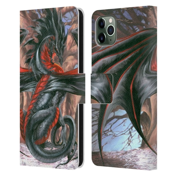 Head Case Designs Officially Licensed Ruth Thompson Dragons Malice Leather Book Wallet Case Cover Compatible with Apple iPhone 11 Pro Max