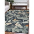 thumbnail image 2 of Superior Mahonia Leaf and Vine Indoor Area Rug, 5' x 8', Blue, 2 of 7