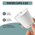 thumbnail image 4 of [100 Pack] 3 oz Bathroom Paper Cups, Disposable Paper Cups, Mouthwash Cups, Paper Coffee Cups, Ideal for Bathroom, 4 of 7