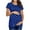 Sky Blue, variant on gakvov Maternity Tops Ity Casual Short Sleeve Dot Print T Shirt Tops Pregnant Tunic Maternity Shirts For Women