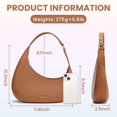 thumbnail image 3 of Bolso de hombro Keyli Polene Bolsos a la moda de cuero vegano marrón, 3 of 6