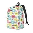 thumbnail image 1 of Balery Cute French Bulldog Mochila Clásica Impresa Básica para Viaje, Mochila Escolar Resistente al Agua, Mochila de Lona con Correas Ajustables-Medium, 1 of 5