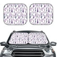 thumbnail image 2 of Haiem Lavender Flowers Car Windshield Sun Shade (2 Pieces) Foldable Windshield Sun Shade Car Accessories for Truck SUV Pickup-Small, 2 of 7