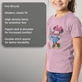 thumbnail image 6 of Girl's Mickey & Friends Daisy Duck and Minnie Mouse  Graphic Tee Light Pink Small, 6 of 9