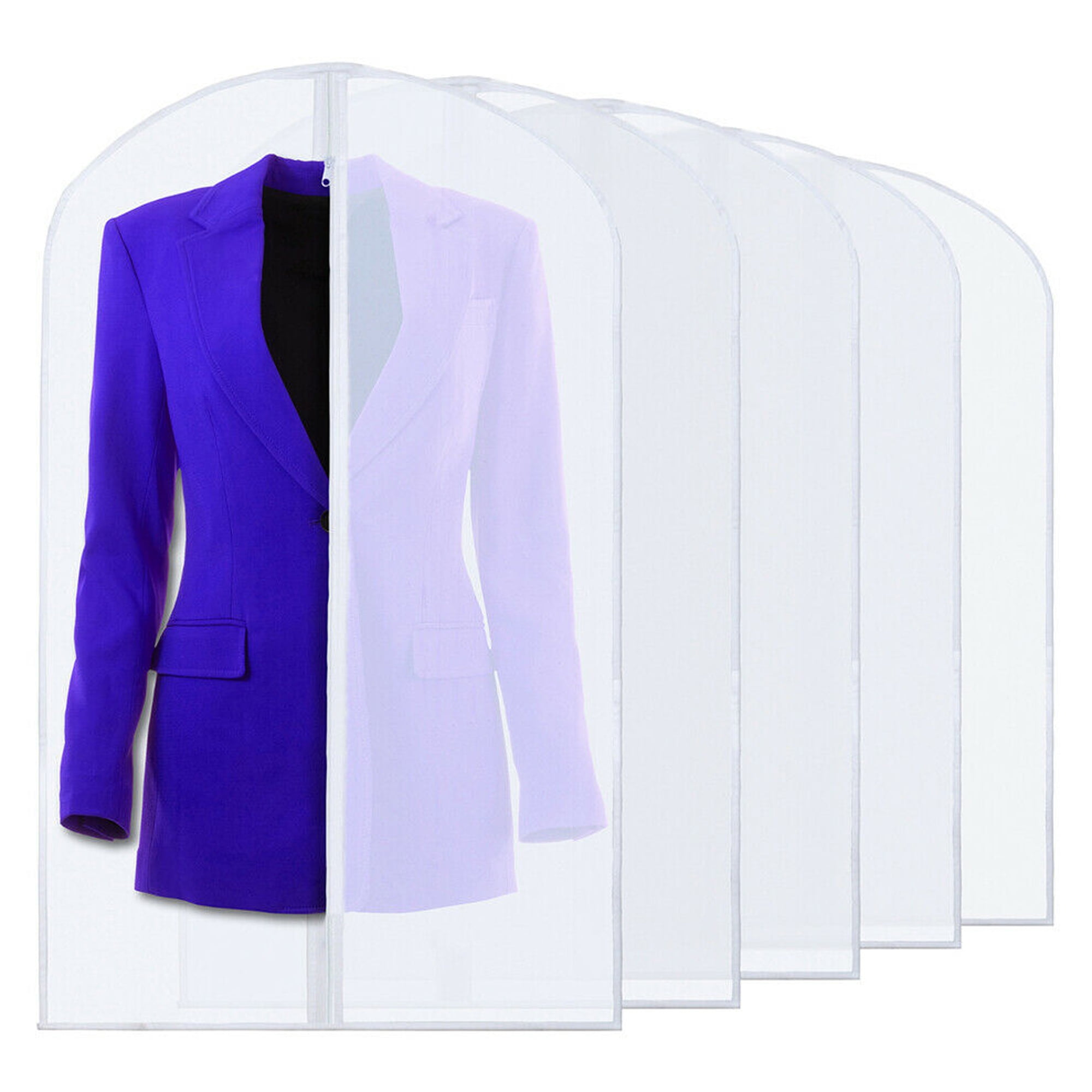 5Pack Storage Travel Suit Covers for Women/ Men Clothing dust Cover