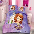 thumbnail image 1 of Disney Rapunzel Cinderella Princess Kids Girls Bedding Set Duvet Cover Bed Sheet Pillow Cases Twin Single Size Drop ShippingTwin(3pcs) Gao Jinjia LED, 1 of 2