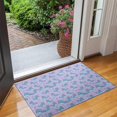thumbnail image 2 of Purple Cartoon Narwhal Pattern Door Rugs,Washable Non Slip Door Mats Indoor,Decorative Door Mats,Entry Mat Indoor for Entrance,Bedroom,Kitchen,Bathroom,17"x30", 2 of 6