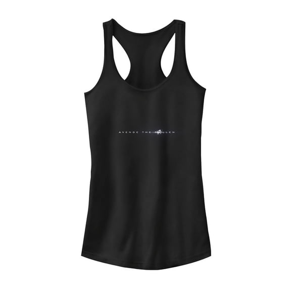Junior's Marvel Avengers: Endgame Avenge the Fallen Racerback Tank Top Black 2X Large