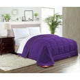 thumbnail image 1 of SGI Microfiber Comforter Set Oversized Queen Size Purple Solid 3 Piece, 1 of 5