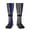 2 Black-2, variant on Women's Knee High Socks Retro Thin Blue Line Flag Thermal Soft Knee Long Socks