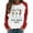 White, variant on Otvok Christmas Womens Blouses Patchwork Printed Long Sleeve Casual Tops