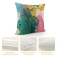 thumbnail image 4 of Orinice Abstract Brush Strokes Graphic Decorative Pillow Cover for Home Couch Living Room Bed Sofa, Durable Cotton Linen Pillow Case 1PC 22x22in, 4 of 5
