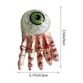 thumbnail image 4 of Tryvkinvive Halloween Eyeball Skeleton Hand Light,Glowing Horror Hand Figurine for Halloween Decorations,Scary Tabletop Ornament for Indoor Party Haunted House Decor, 4 of 10