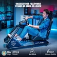 thumbnail image 3 of GTPLAYER Racing Simulator Cockpit with Seat and Bluetooth Speakers, Racing Style Reclining Seat and Ultra-Sturdy Alloy Steel Frame ,Black, 3 of 8