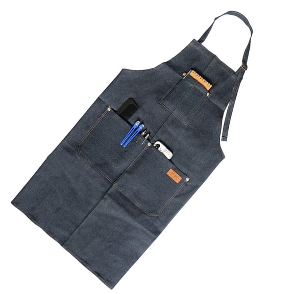 Milisten 1Pc Salon Apron Durable Work Clothes Accessories with Pocket for Bar Restaurant and Home