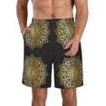 thumbnail image 1 of Goofa Gold Mandala Printed Mens Swim Trunks Summer Quick Dry Short Beach Swimwear Bathing Suits-XX-Large, 1 of 6