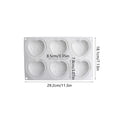 thumbnail image 2 of Valentine's Day Multi-Cavity Heart Silicone Mold - Heart-Shaped Mousse Cake Baking Tool, Food-Grade Silicone Mold, Multiple Heart Cavities for Desserts & Candies, Festive Baking Accessory, White C, 2 of 6