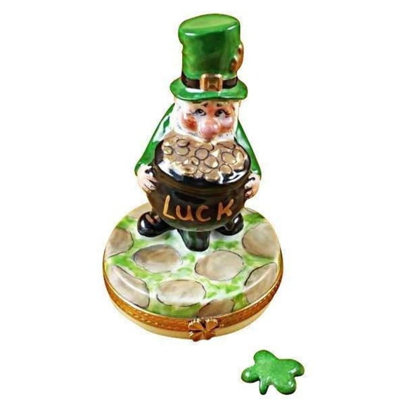 Leprechaun Irish Limoges Box for Collectors | Boutique Limoges Box Porcelain Figurine