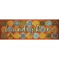 thumbnail image 3 of Harbick, N 24x11 Black Modern Framed Museum Art Print Titled - Laundry Symbols Panel I, 3 of 5