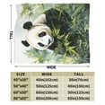 thumbnail image 5 of LNWH Watercolor Panda Illustration Art Pattern Throw Blanket, Fluffy Soft Cozy Bed Flange Plush Blankets, 40"x30", 5 of 8