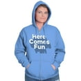 thumbnail image 3 of Here Comes Fun Energetic Zip Up Hoodie Men's Women's Brisco Brands S, 3 of 6