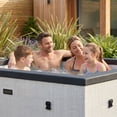 thumbnail image 6 of WAVE Garda 4-Person Square Eco-Foam Hot Tub with Wi-Fi Heater, 70 Jets, Pebble White, 6 of 7