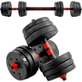 thumbnail image 1 of Set Mancuernas Ajustables Centurfit 20k 12 Pesas Barra Recta + Guantes, 1 of 8