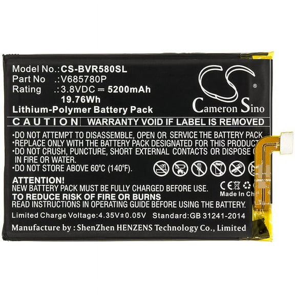 5200mAh V685780P Battery for Blackview BV5800