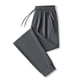 thumbnail image 2 of Pantalones de chándal holgados lisos para adultos: pantalones cómodos y casuales de corte ancho, poliéster, S-XXXXXXL, 2 of 4
