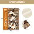 thumbnail image 3 of Sm:)e Welcome Ghost Bat Pumpkin Halloween Garden Flag 12 x 18 Inch, Double-Sided Printing, Outdoor Welcome Decor for Yards, 3 of 7