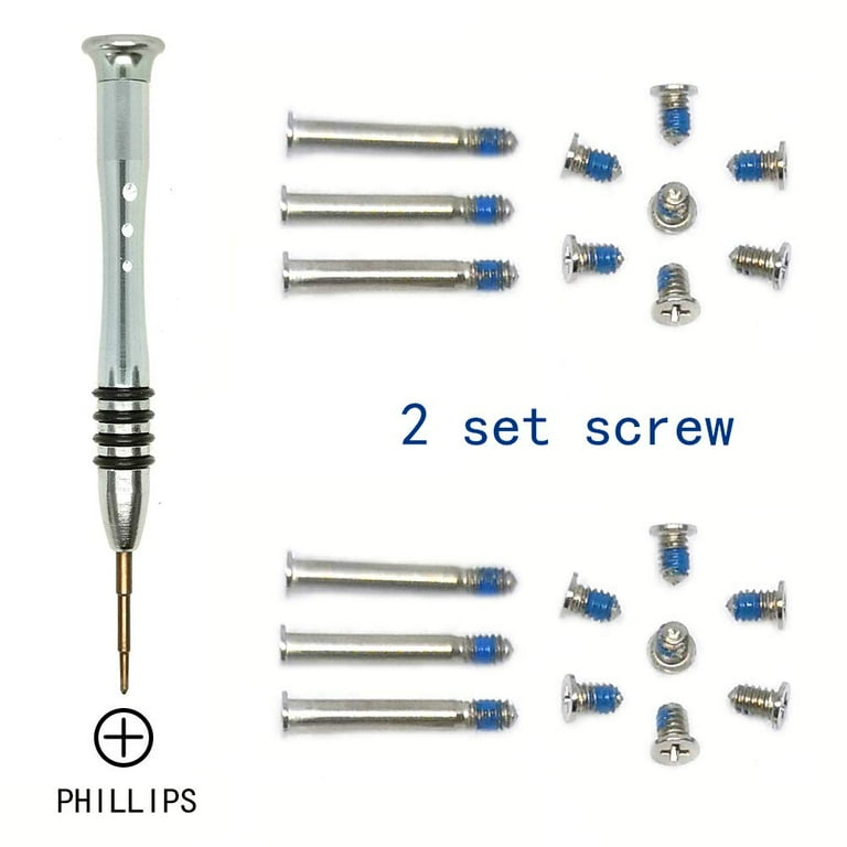 2 Sets Replacement Screws with Screwdriver for MacBook Pro 13