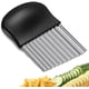 thumbnail image 1 of Rebanadas De Patata Cuchillo Corrugado Ondulado Cortador De Verduras De Acero Inoxidable,Cuchillo De Cocina Herramienta Cortadora De Capas De Patata,Cortador De Verduras Para Papas Fritas Patata, 1 of 5