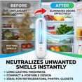 thumbnail image 2 of Odor Eliminator, Rechargeable Odor Eliminator For Fridge, Compact Cordless, No Filter Replacement, Odor Control For Kitchen, Freezer & Food Storage, Make Food Even Fresher (Gold), 2 of 7