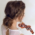 thumbnail image 3 of Unique Bargains 1 Pc Fashion Bow Hair Clips Hairdo Clip Dark Brown, 3 of 5