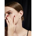 thumbnail image 4 of Yoursfs Knot Multicolor Clip on Earrings for Women Gold Plated Large Non Pierced Floral Earrings, 4 of 5