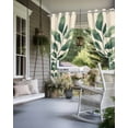 thumbnail image 4 of nqOlkjepod Outdoor Curtains for Patio Waterproof, Green Botanical Outdoor Privacy Panels Grommet, Tropical Leaves Farmhouse Blackout Outside Curtains for Porch/Cabana/Pergola 54"x84", 2 Panels, 4 of 8