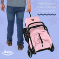 thumbnail image 3 of Carriola Ibaby Viaggio Plegable Tipo Maleta Ligera Compacta rosa, 3 of 9