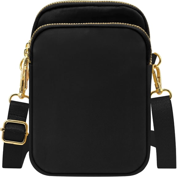 Small Crossbody Bags for Women Trendy Crossbody Cell Phone Shoulder Bags Purses for Women with Adjustable Strap (Black)