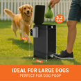 thumbnail image 3 of Large Dog Poop Trash Can Outside, 3.2 Gal Metal Dog Waste Trash Can with Lid Outdoor, Pedal Poop Bin, 3 of 10