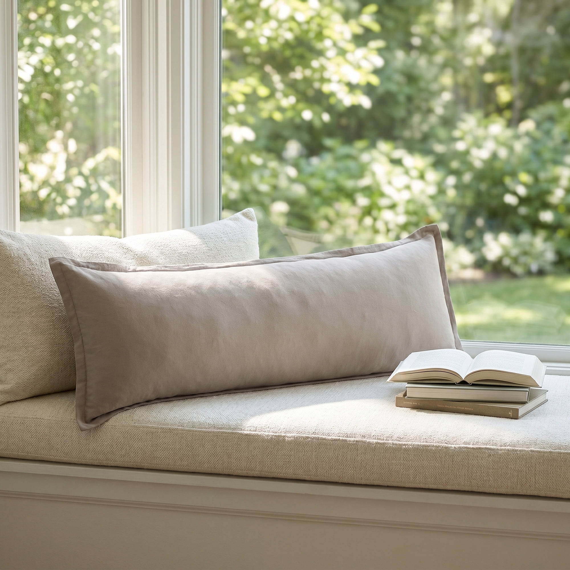 Unique Bargains 1 Pack Soft Cooling Cotton Pillow Covers Wrinkle Resistant Light gray