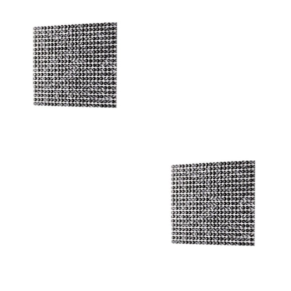 Cateissary Crystal Rhinestone Ribbon Glass Drill Mesh Glitter Sticker Suministros para el hogar DIY Ornamento negro 8 pegamento de fusión en Type2 NO2