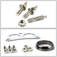 thumbnail image 4 of DNA Motoring GKT-A-2-DP-DNT-GPT-KIT Aluminum Gasket+Donut+Studs+Bolts for 4-2-1 Header/Downpipe Flange Fits select: 1990-2007 HONDA ACCORD, 1988-2000 HONDA CIVIC, 4 of 5