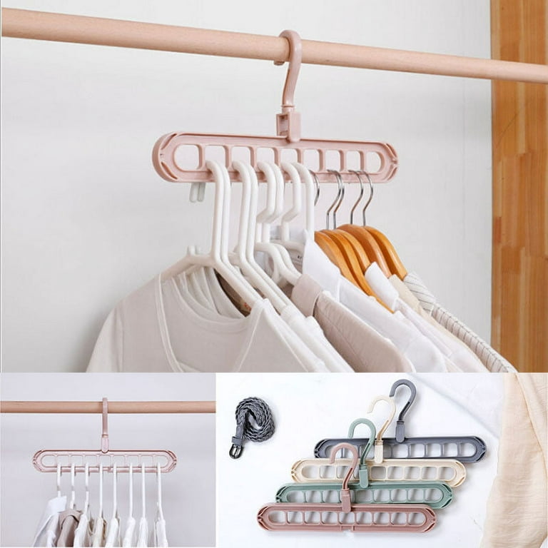  FIFATA Space Saving Cascading Clothes Hangers, 4 Pack