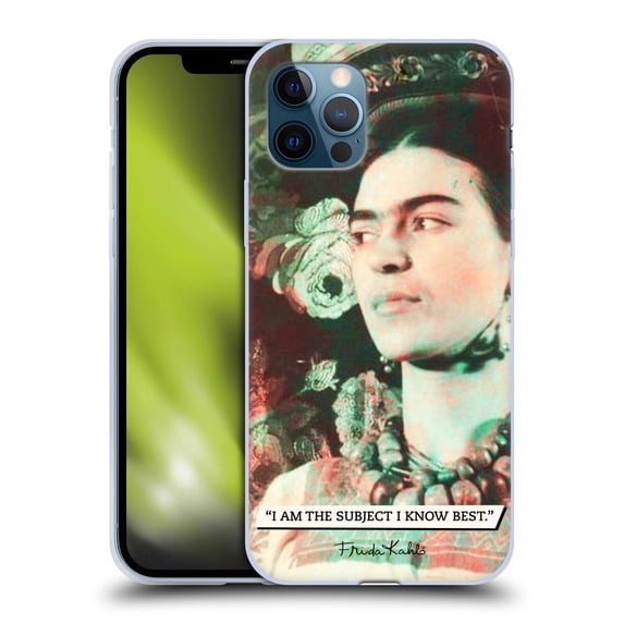 Head Case Designs Officially Licensed Frida Kahlo Portraits And Quotes Muse Soft Gel Case Compatible with Apple iPhone 12 / iPhone 12 Pro