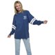 thumbnail image 2 of Jersey de manga larga Disney Stitch para mujer, azul oscuro, XXL, 2 of 6