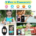thumbnail image 3 of 4G Smart Watch Kids Wristwatch Touch Screen GPS Locator Tracker Anti-Lost SOS Video Call Wifi Function, Black, 3 of 14