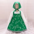 thumbnail image 2 of Gubotare Robes pour Enfants Robe pour Tout-Petit Fille Imprimé à Volants Manches Longues Robe Décontractée 6 9 Mois (Vert Foncé,6-9 Months), 2 of 8